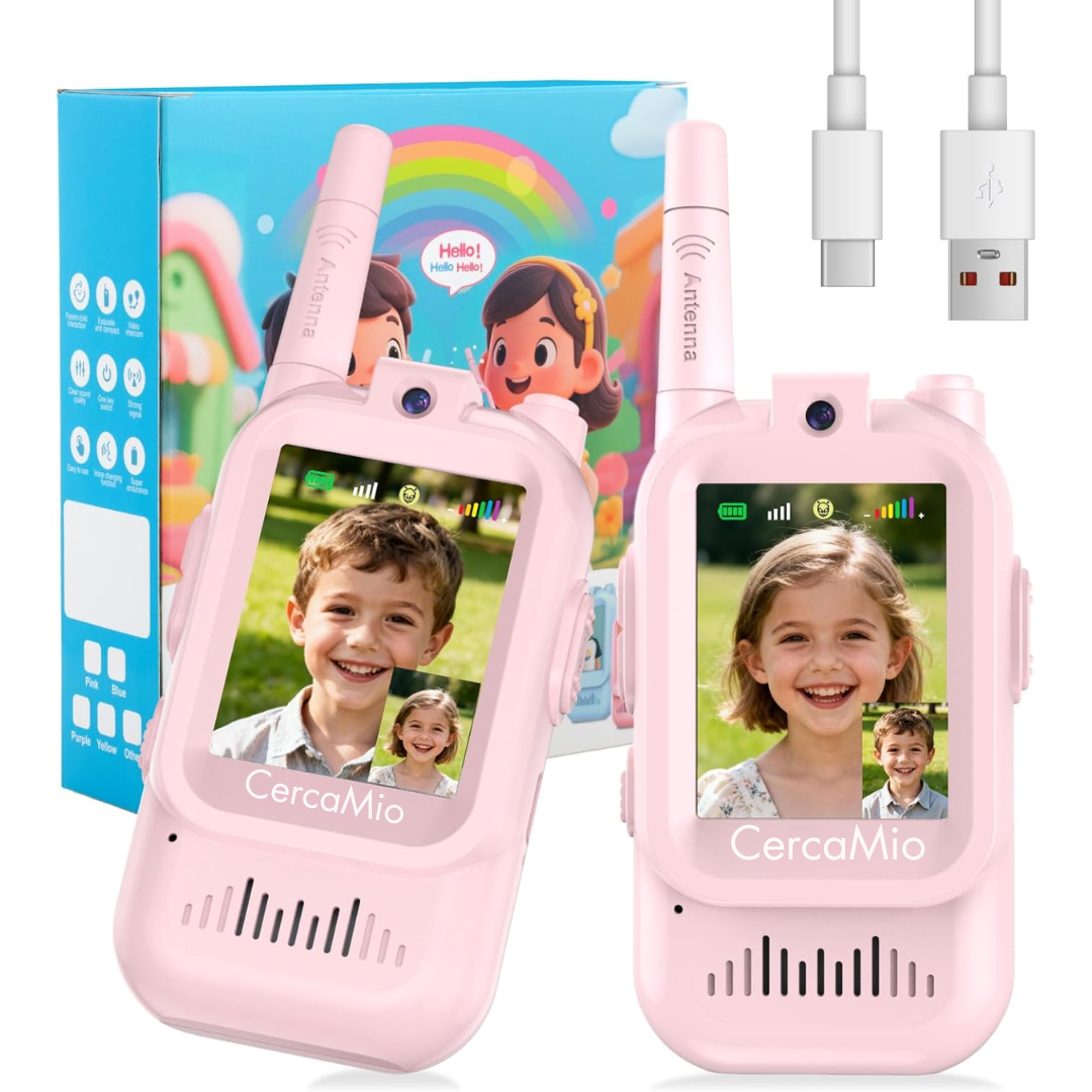 Walkie-Talkies con Videollamada — Diversión Real para Niños, sin Wi-Fi